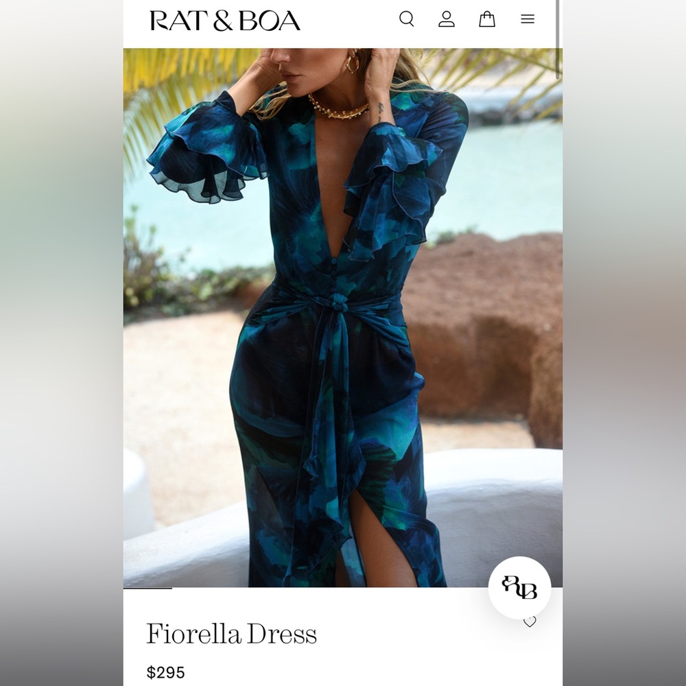 Rat & Boa Fiorella Dress - size small